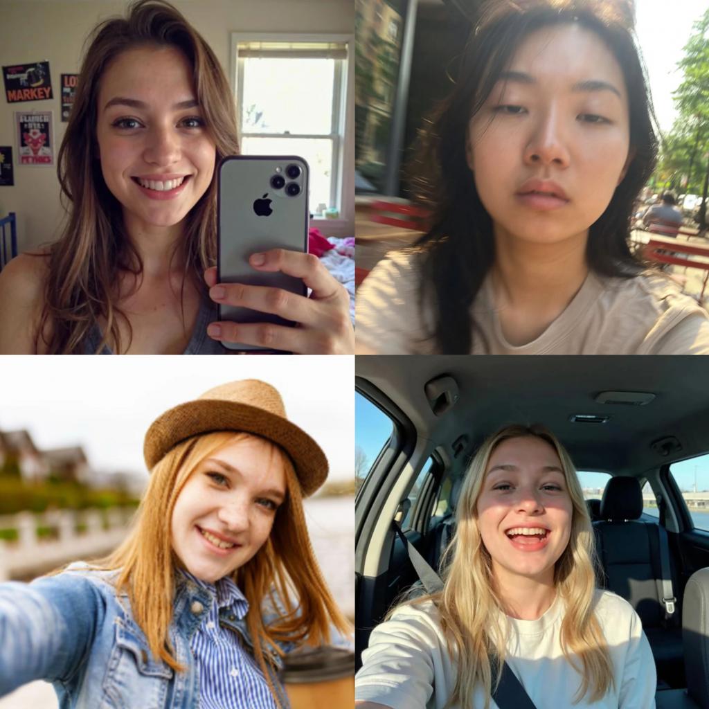 给你几秒时间，下面这四张图，你看得出哪个是 AI 生成的吗？